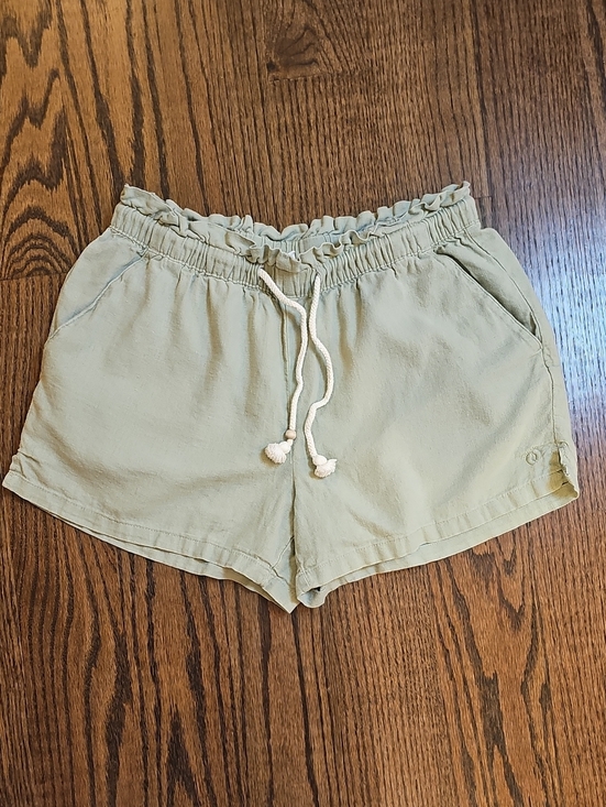 Hang Ten Pants - Hang Ten Women's Light Sage Elastic Waist Drawstring Shorts